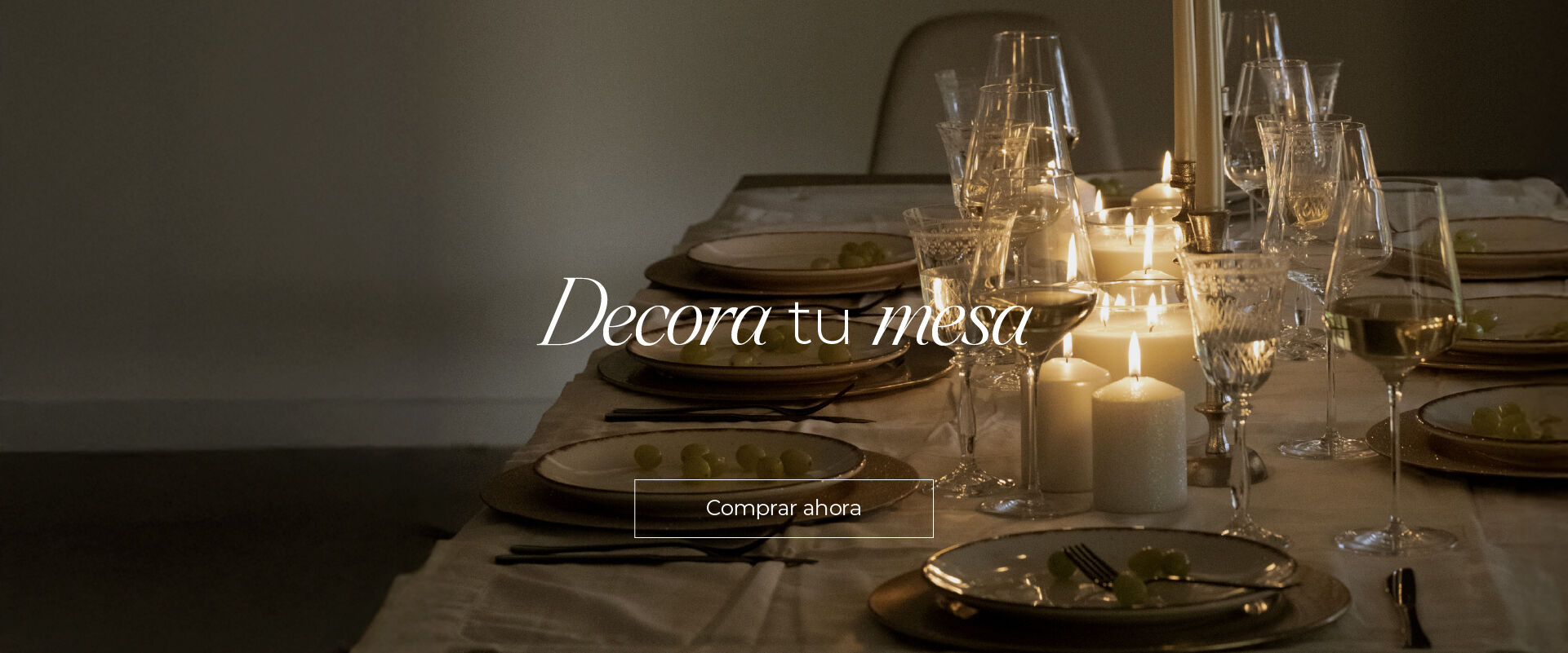 Decoraci&oacute;n de mesa festiva